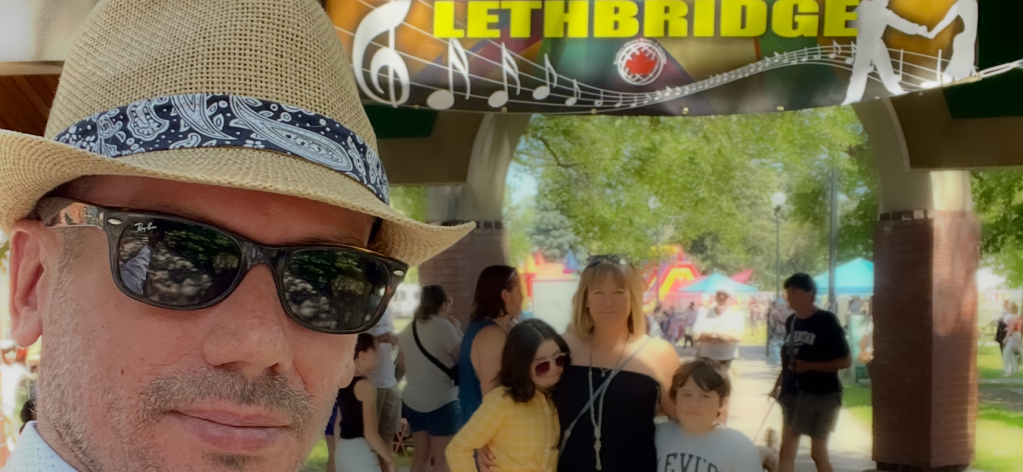 Selfie at Galt Gardens event